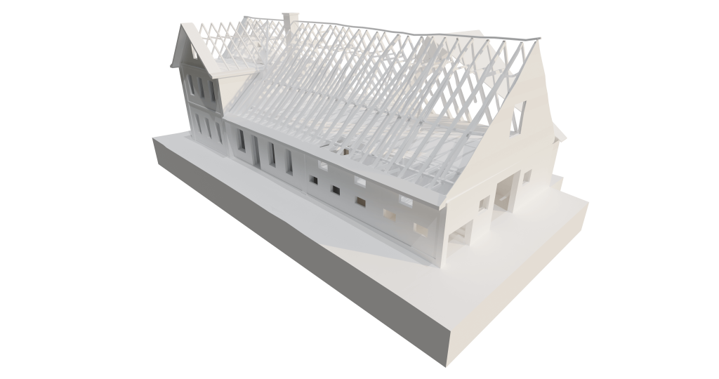 Historisches Hofgebäude in Allplan 3D